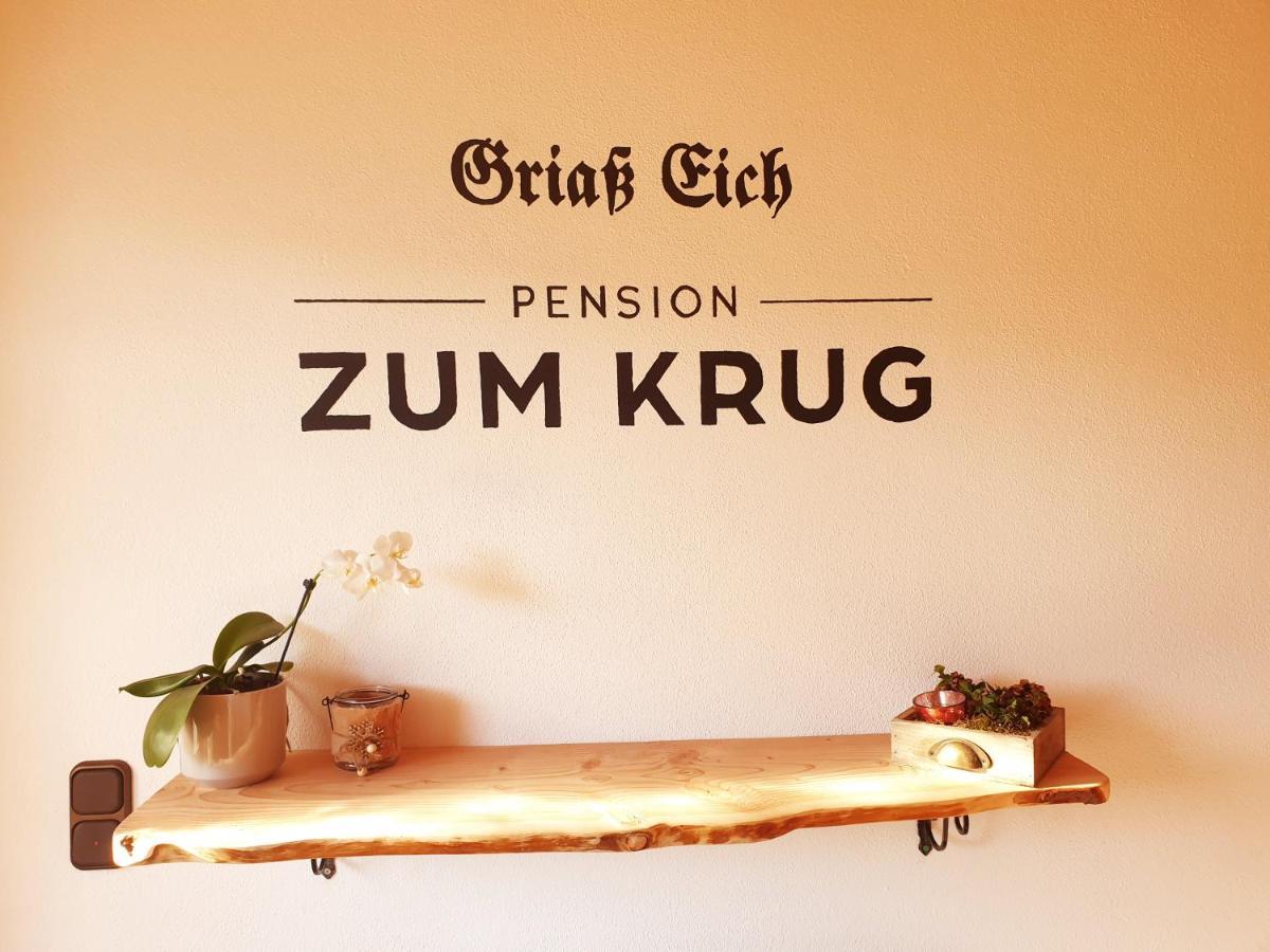 Pension Zum Krug, Messe Muenchen Hergolding Exteriör bild